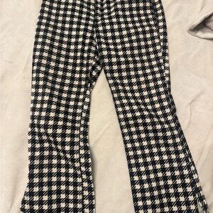 Houndstooth Patterned Pants